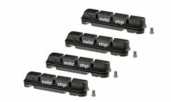 Cartouches Patins SwissStop FlashPro Original Black - Pour Jantes Alu (2 Paires)