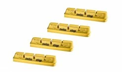 Cartouches Patins SwissStop RacePro Yellow King - Pour Jantes Carbone (2 Paires)