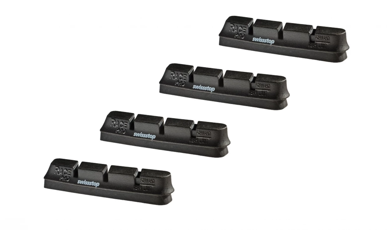 Cartouches Patins SwissStop RacePro Original Black - Pour Jantes Alu (2 Paires) 1 Cartouches Patins SwissStop RacePro Original Black - Pour Jantes Alu (2 Paires)