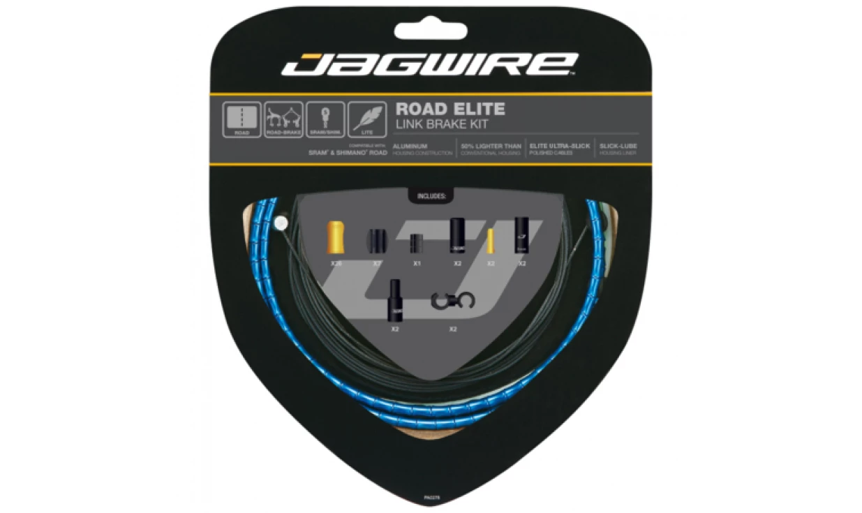 Kit Câbles Et Gaines Frein Jagwire Road Elite Link - Câbles Polis - Gaine Aluminum Link 1 Kit Câbles Et Gaines Frein Jagwire Road Elite Link - Câbles Polis - Gaine Aluminum Link