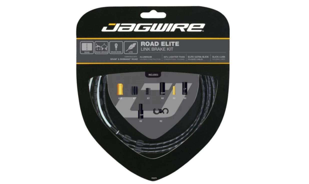 Kit Câbles Et Gaines Frein Jagwire Road Elite Link - Câbles Polis - Gaine Aluminum Link 2 Kit Câbles Et Gaines Frein Jagwire Road Elite Link - Câbles Polis - Gaine Aluminum Link – Image 2