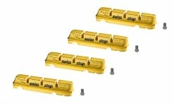 Cartouches Patins SwissStop FlashPro Yellow King - Pour Jantes Carbone (2 Paires)