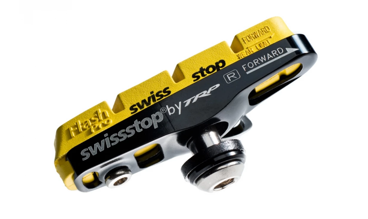 Patins à Cartouche SwissStop FlashPro Yellow King - Pour Jantes Carbone (1 Paire)