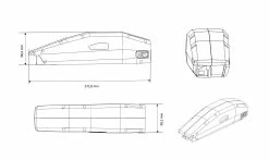 Cycletyres Batterie VAE Cadre Compatible Système Yamaha 36 V -Promos Vélo Boutique batterie vae compatible yamaha dimensions 1235x735