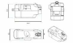 Cycletyres Batterie Vélo électrique Sur Cadre Compatible Panasonic 36 V -Promos Vélo Boutique dimensions batterie compatible panasonic 36v 1235x735
