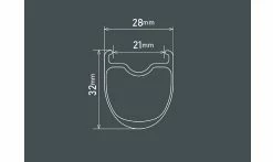 Roue Avant Vélo Route Shimano RS710-C32 - Carbone - Tubeless Ready - Center Lock 7 Roue Avant Vélo Route Shimano RS710-C32 - Carbone - Tubeless Ready - Center Lock -Promos Vélo Boutique dimensions roues shimano 105 rs710 cycletyres 1235x735