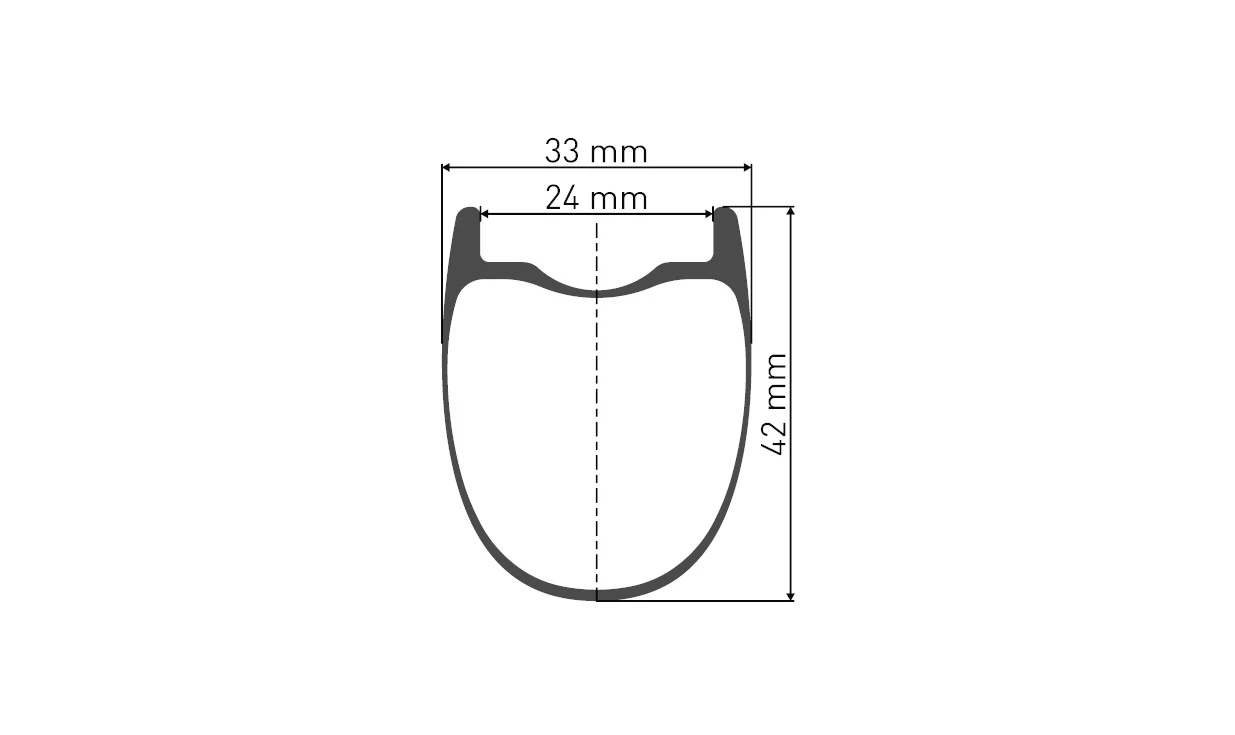 Dt-swiss Roue Avant Gravel DT Swiss GRC 1400 Spline 42 DB - Frein à Disque - Carbone - Tubeless Ready 2 Dt-swiss Roue Avant Gravel DT Swiss GRC 1400 Spline 42 DB - Frein à Disque - Carbone - Tubeless Ready – Image 2